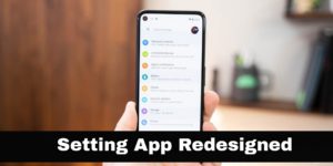 Android 12 : setting redesigned