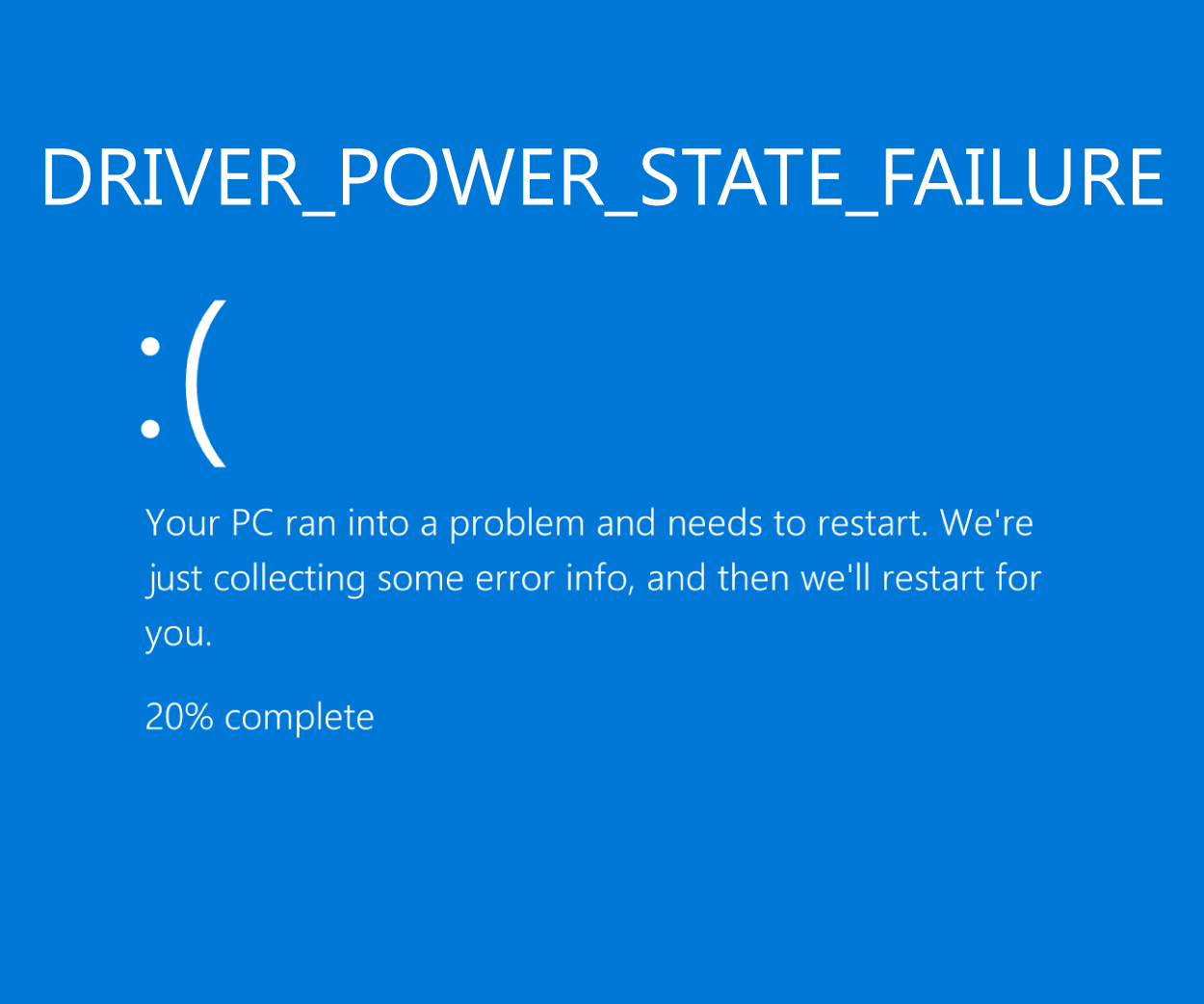 nvidia causing driver power state failure windows 10