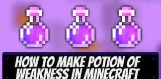 How To Make Potion Of Weakness In Minecraft