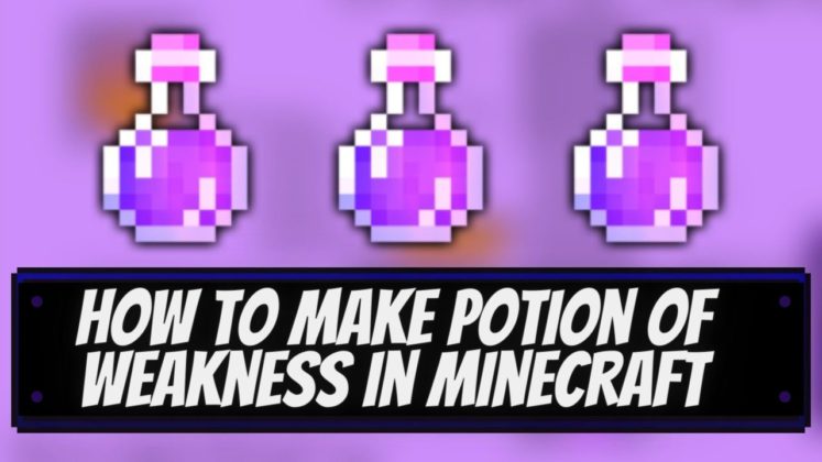 Minecraft How To Make Potion Of Weakness In Minecraft