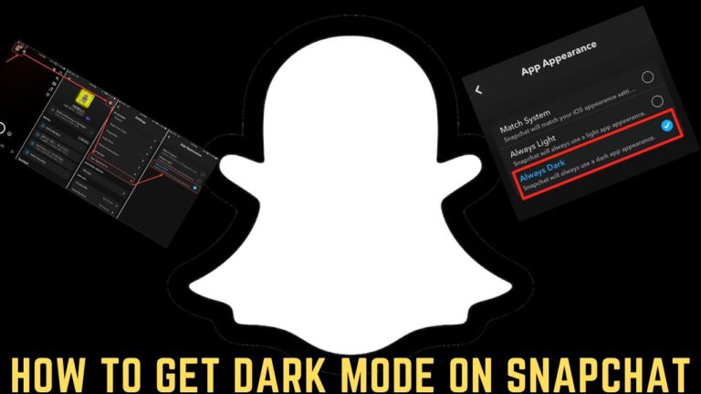 How To Enable Dark Mode In Snapchat – Tremblzer