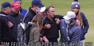 Tom Felton Collapses During Ryder Cup Celebrity Match