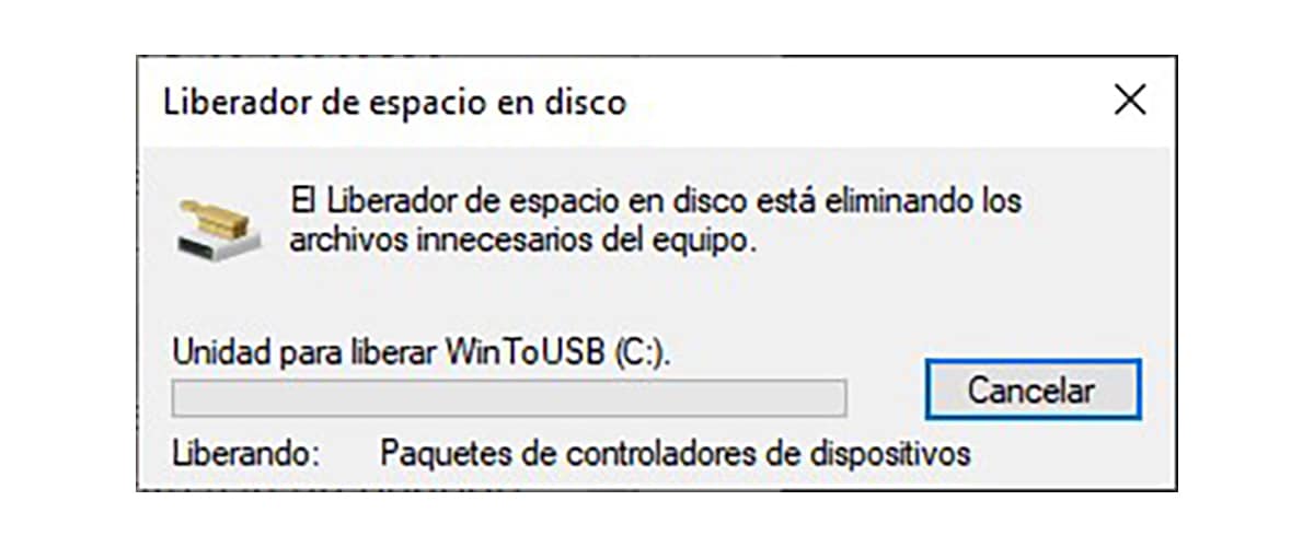 Free disk space