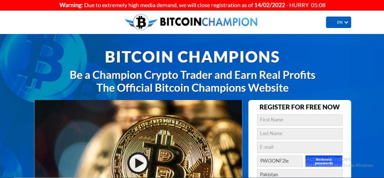 Bitcoin Champions Review: Is It An Authentic Tool To Perform Trade? 