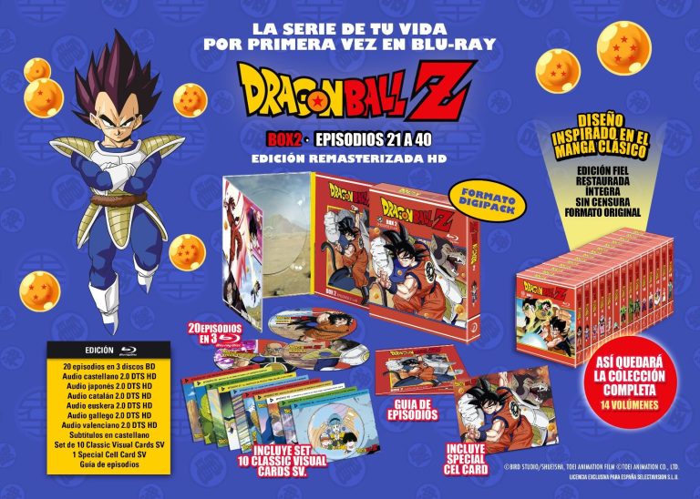 Details of the second Dragon Ball Z Blu-ray box, on sale on March 25