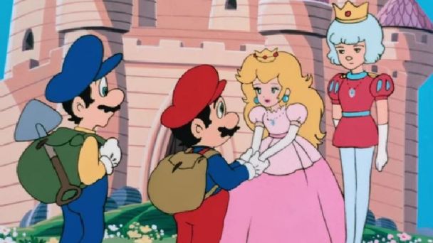 Restored and available free and legal the anime movie Super Mario Bros.: The Great Mission to Rescue Princess Peach!