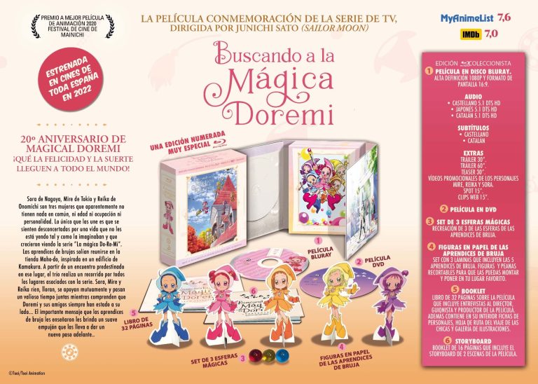 This is how the three editions of Looking for the Magical Doremi are, on sale on May 25