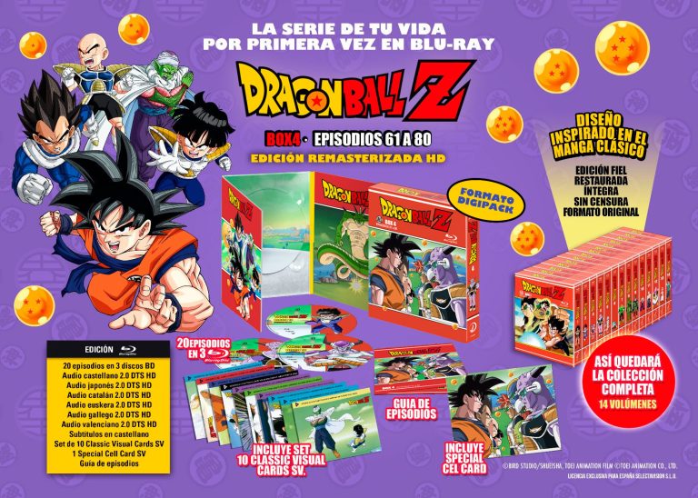 Details of the fourth Dragon Ball Z Blu-ray box, on sale on July 27