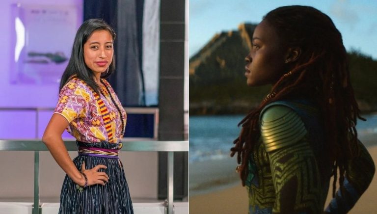 María Mercedes Coroy and the actors with whom she will appear in Black Panther: Wakanda Forever