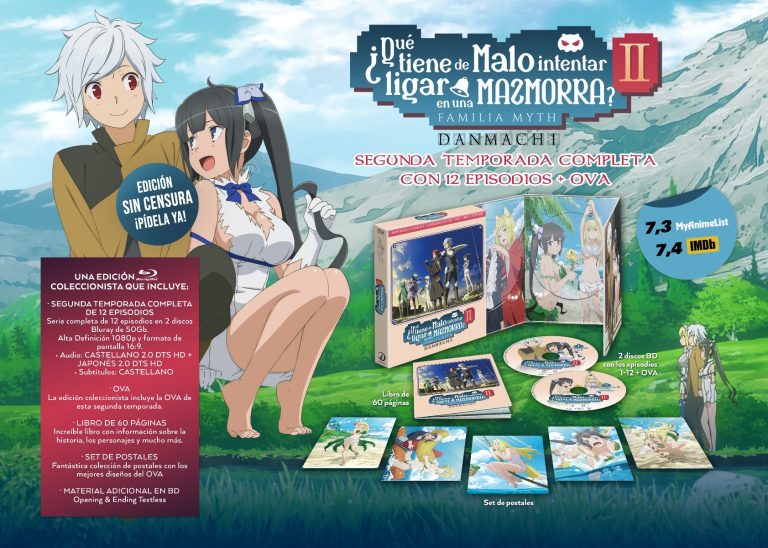 Finally, on September 30, Danmachi season 2 arrives on Blu-ray and DVD