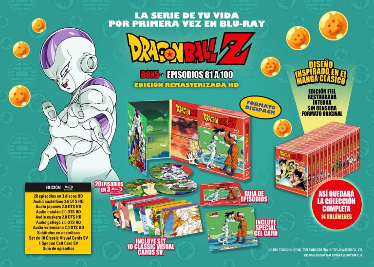 The fifth box of Dragon Ball Z, on sale on September 30