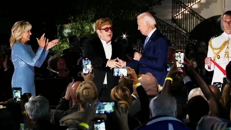 Elton John offers a concert at the White House as part of his farewell tour;  Biden surprises him